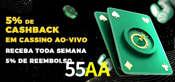 Promoções do cassino ao Vivo 55AA
